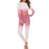 the keeper graduated colour legging & long sleeve top SET Blush